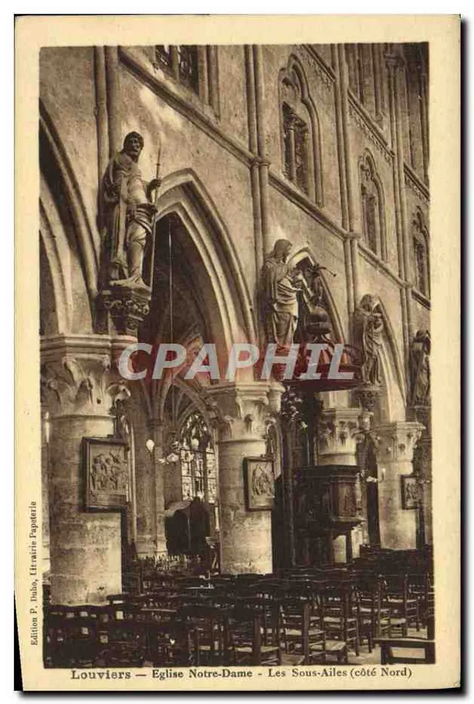 Louvières - Kirche Notre-Dame - Die Unterflügel (Nordseite) - Vorderseite