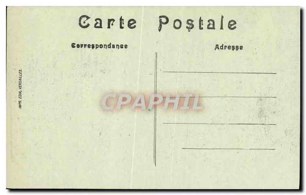 Parc de Versailles — Geknickte Venus von Coysevox — n° 486 - Rückseite