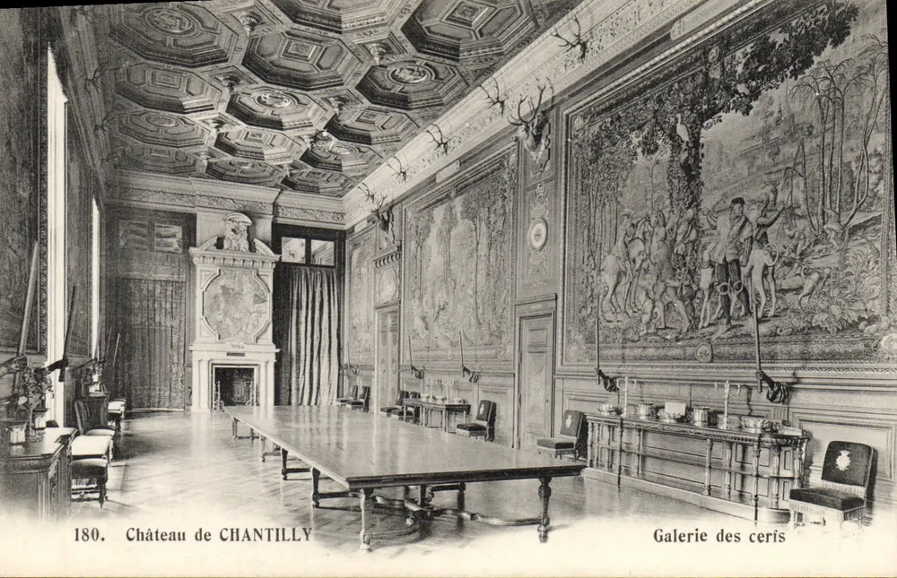 Château de Chantilly — Galerie der Kirschen — Héliotypie Bourdier et Faucheux, n°180 - Vorderseite