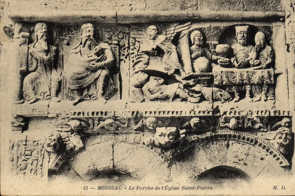 Moissac — Der Portal der Kirche Saint-Pierre — M.D. n°15 - Vorderseite