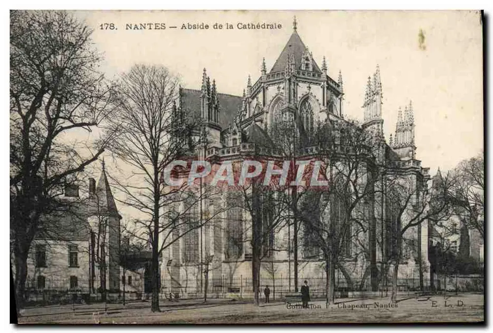 NANTES — Abside da Catedral — Coleção F. Chapeau, Nantes, n° 178 - Frente