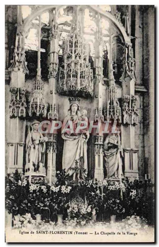 Kirche von SAINT-FLORENTIN (Yonne) — Die Kapelle der Jungfrau - Vorderseite