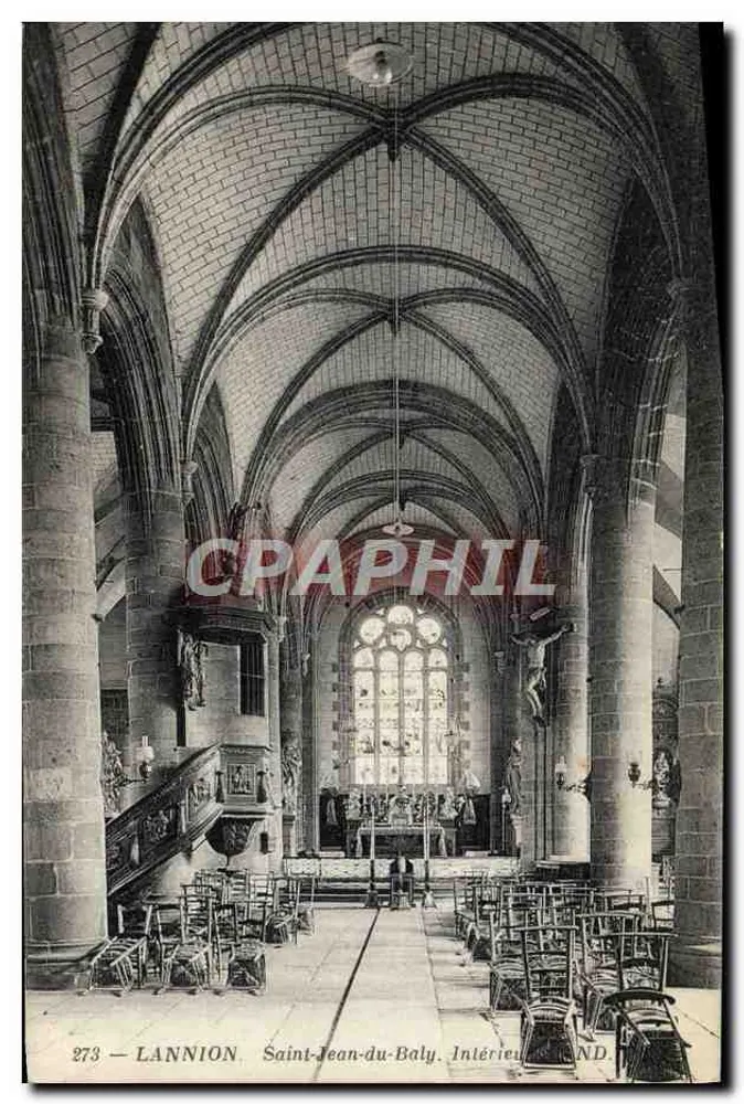LANNION — Interior da Igreja de São João do Baly — 273 - Frente