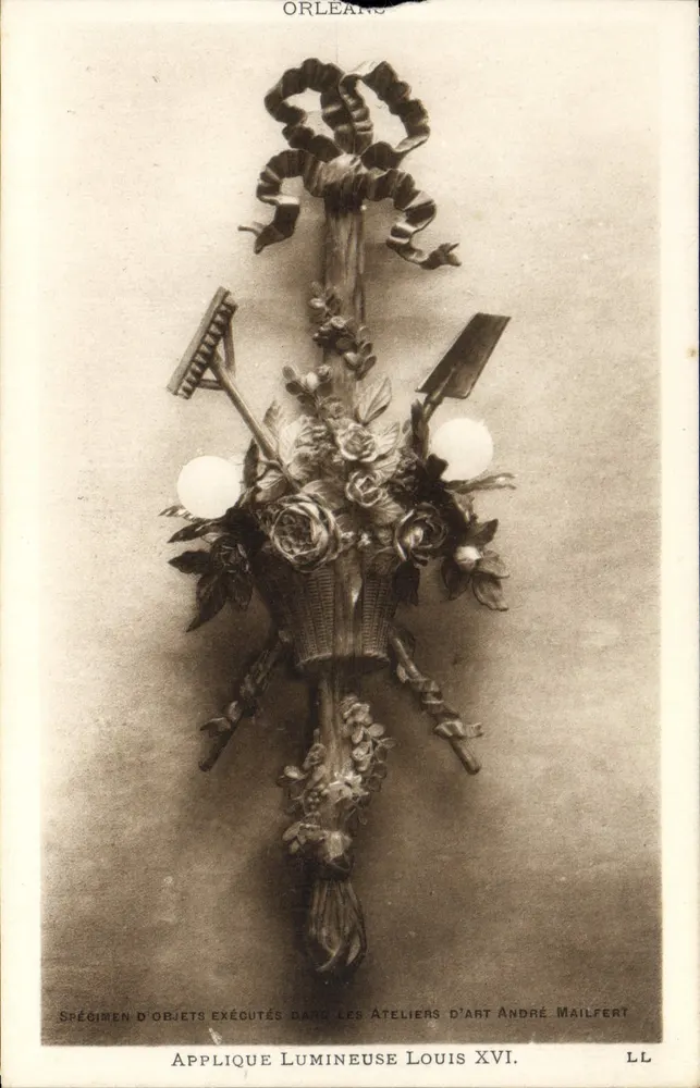 Lichtschalter Louis XVI — Ateliers d'Art André Mailfert, Orléans — Nr. LL - Vorderseite