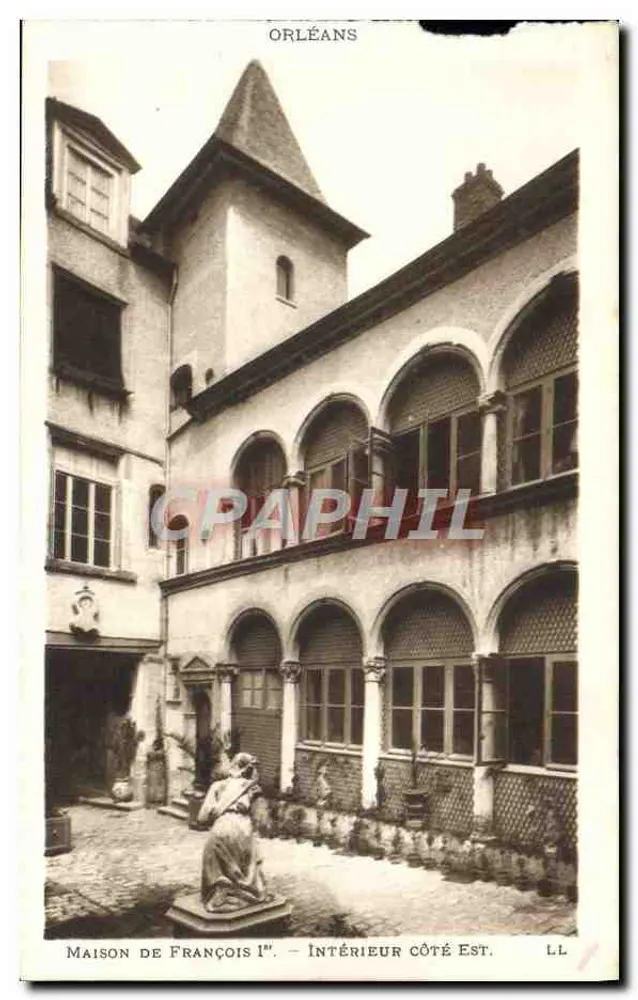 Haus von François I — Innenansicht Ostseite — Ateliers d'Art André Mailfert, Orléans - Vorderseite