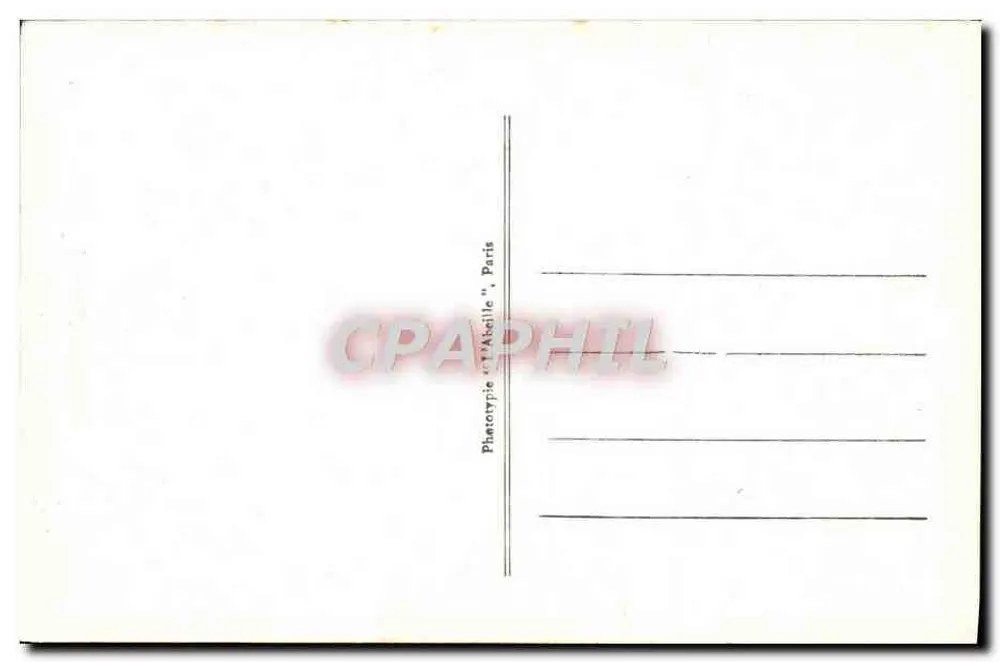 Grab des Königs Dagobert I. in der Abtei Saint-Denis — Phototypie 'Atellile', Paris - Rückseite