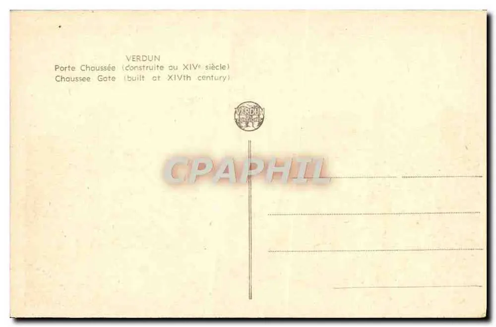 Porta Chaussée — Verdun — editor Verdon - Verso