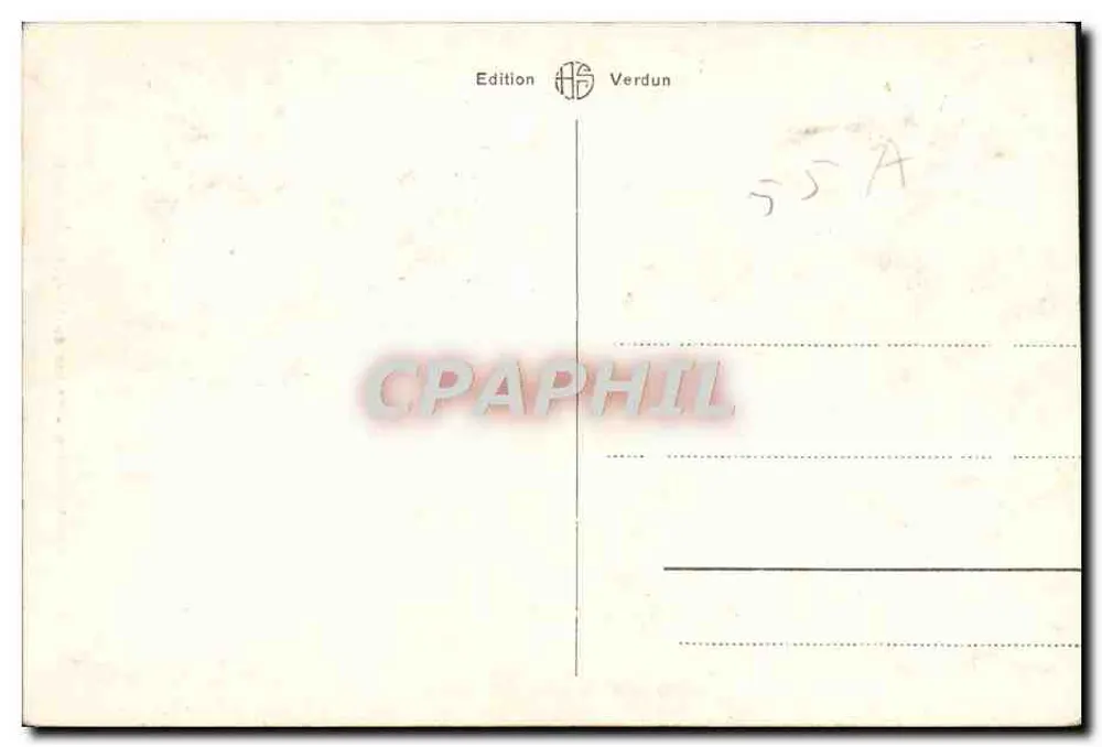 Verdun - Estátua do Mariscal Chevert — edição Verdun, n°19 - Verso