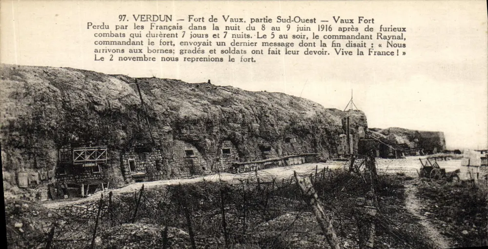 Verdun — Fort de Vaux, südwestlicher Teil — Vaux Fort — 97 - Vorderseite