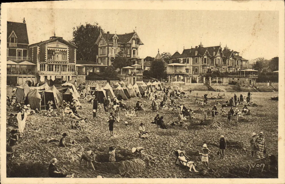 Arcachon — A praia na hora do banho — Éditions d'Art YVON - Frente