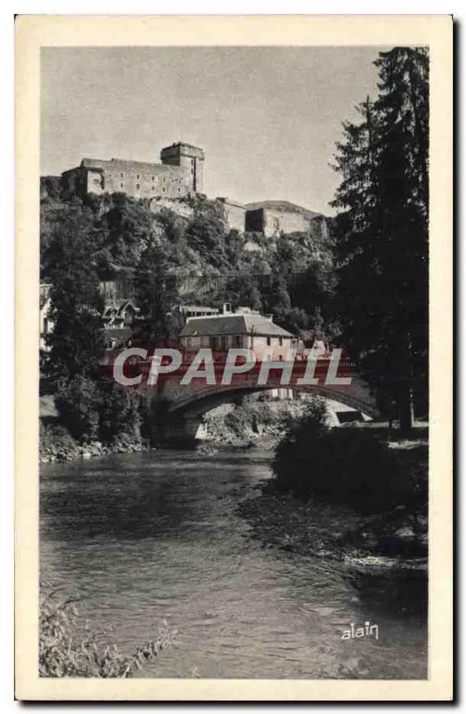 Lourdes — Das befestigte Schloss und der Gaver — Éditions d'Art Alain - Vorderseite