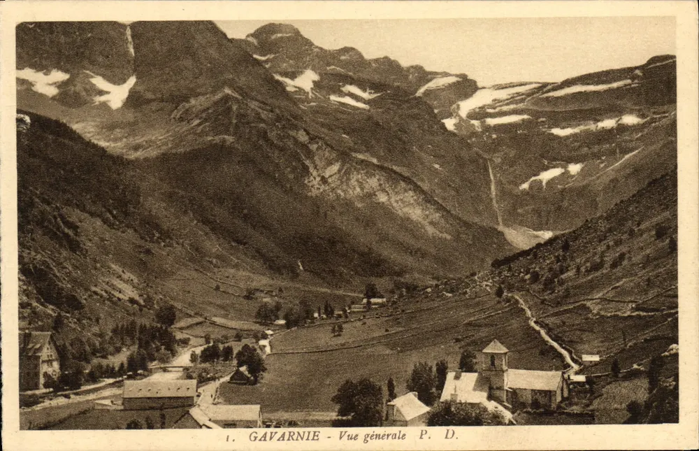 Gavarnie - Vista geral - P. D. - Frente