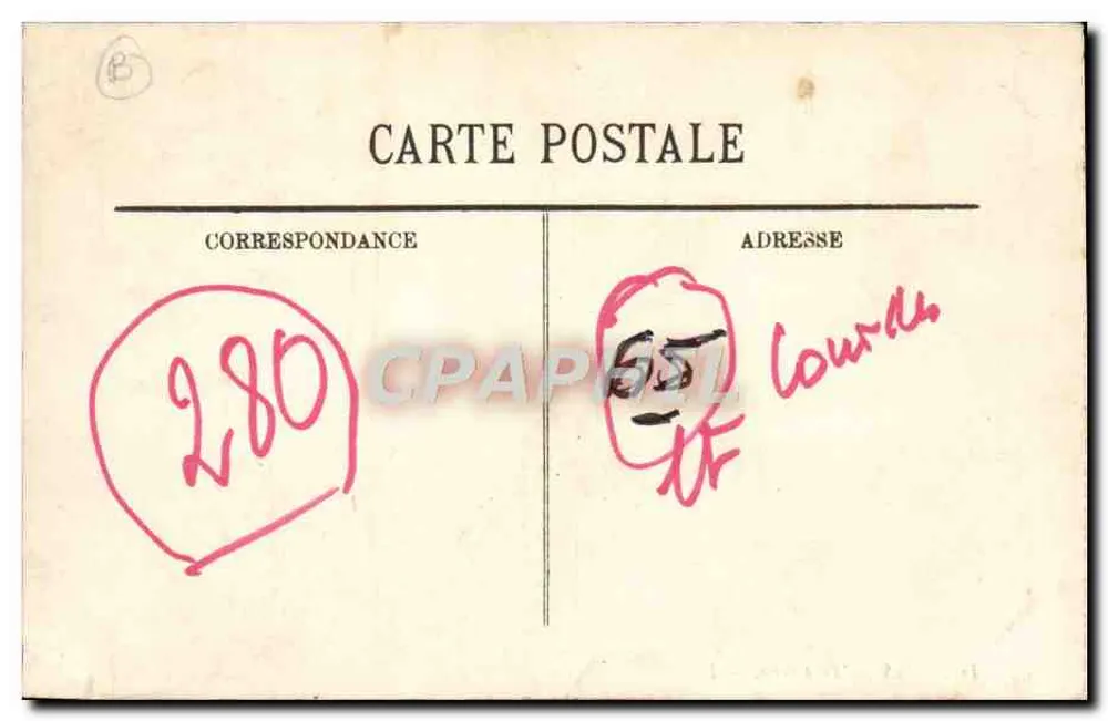 Lourdes — La Grotte — LL. — Éditeur LL. — N° 63 - Verso