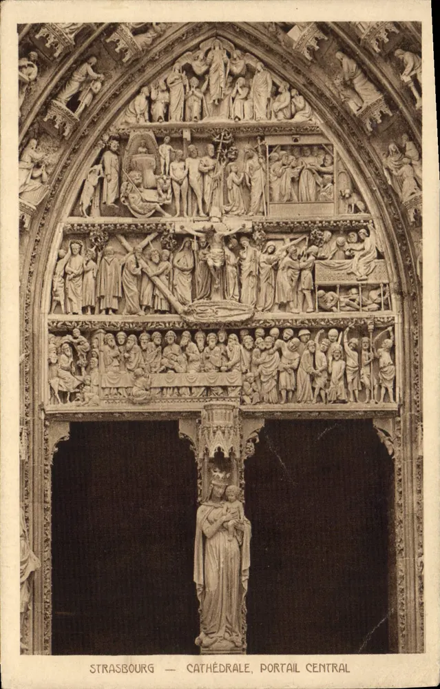 Estrasburgo — Catedral, Portal Central - Frente