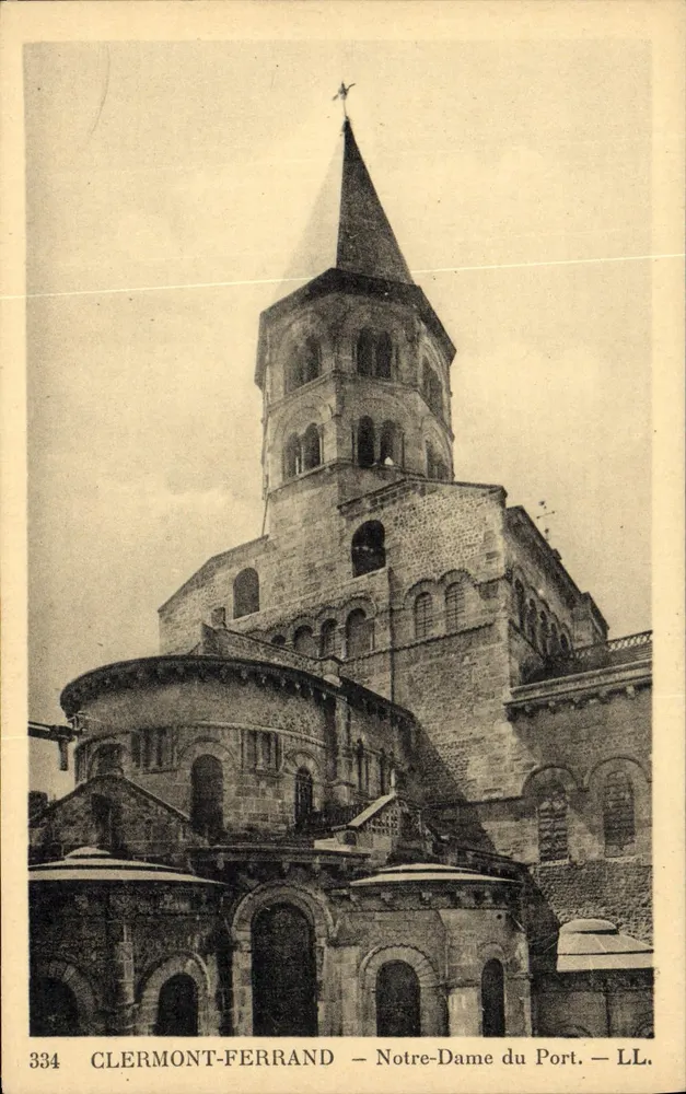 Clermont-Ferrand — Notre-Dame du Port — LL. — n° 334 - Frente