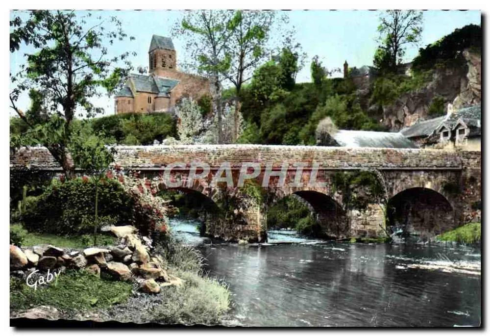 Saint-Céneri-le-Gerei — Die Kirche und die Brücke — Editions Gaby - Vorderseite