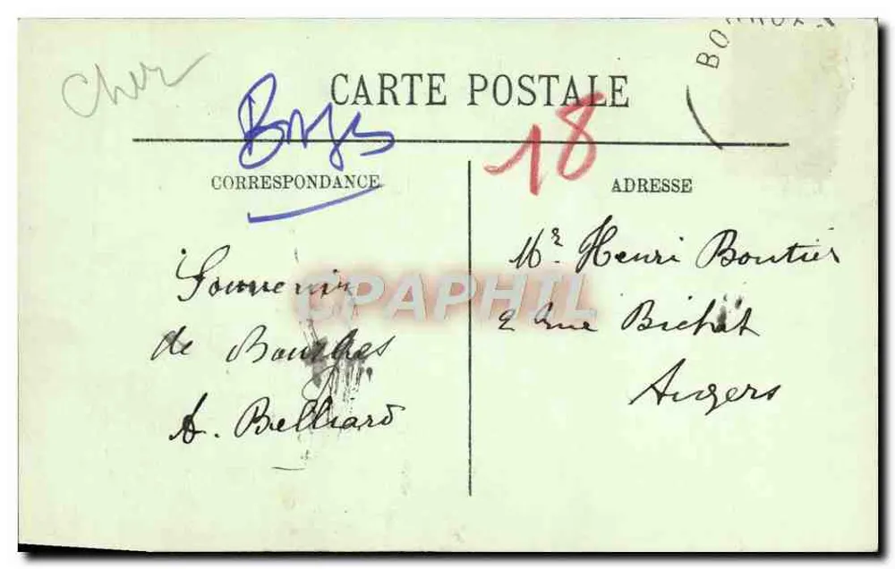 Bourges — Insieme del portale centrale della cattedrale — L. 15 - Verso