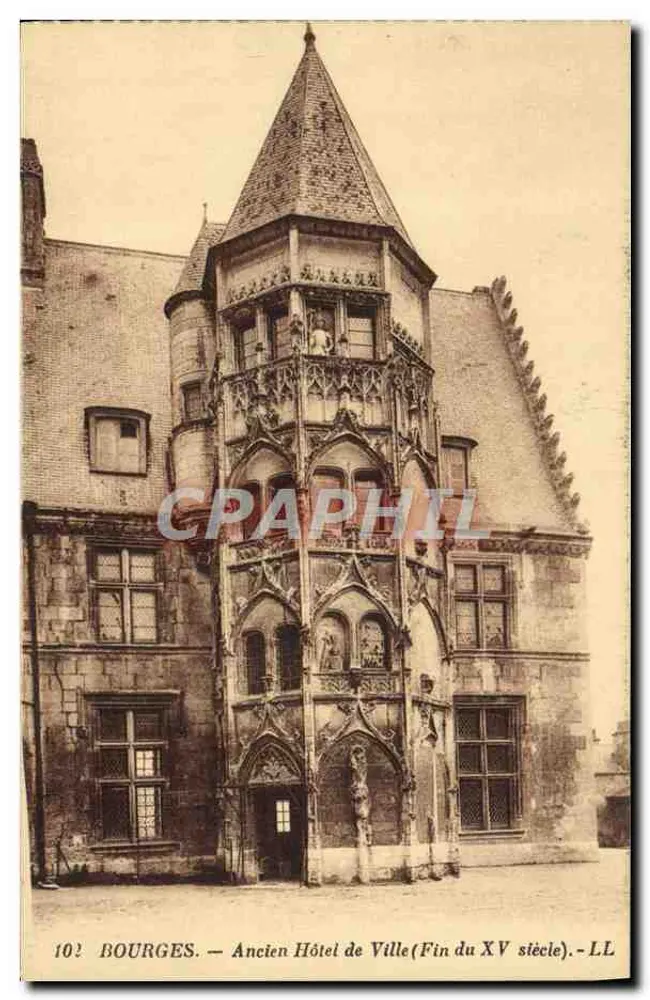 Bourges — Antigo Hotel de Cidade (Fim do Século XV) — LL - Frente
