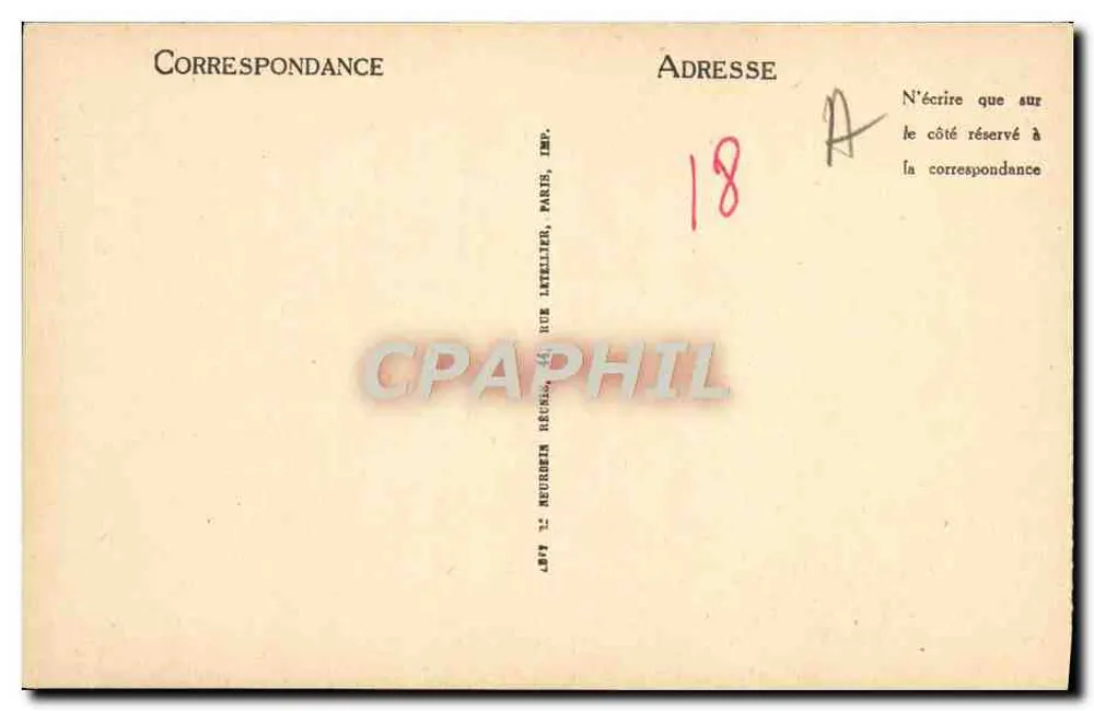 Bourges — Antigo Hotel de Cidade (Fim do Século XV) — LL - Verso
