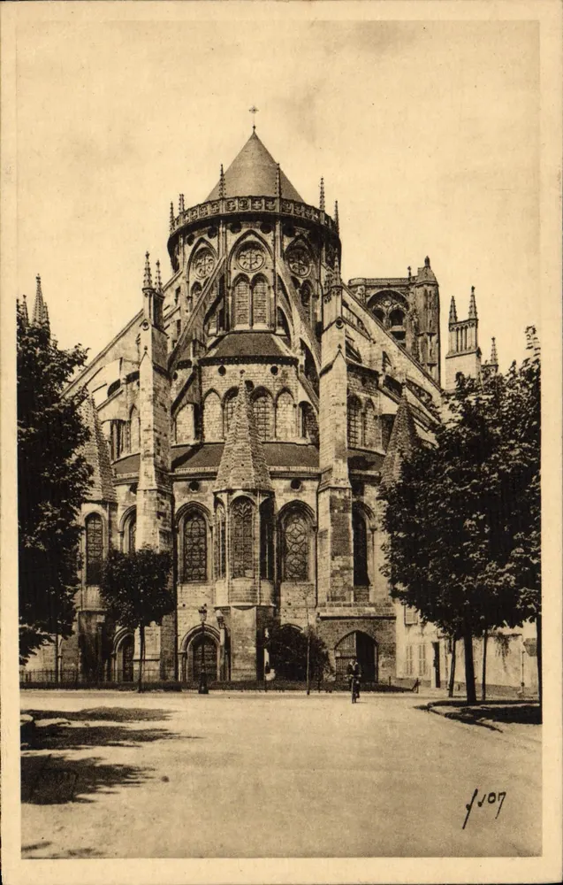 Bourges (Cher) — A Catedral — A Abside — Edições d'Art VON - Frente