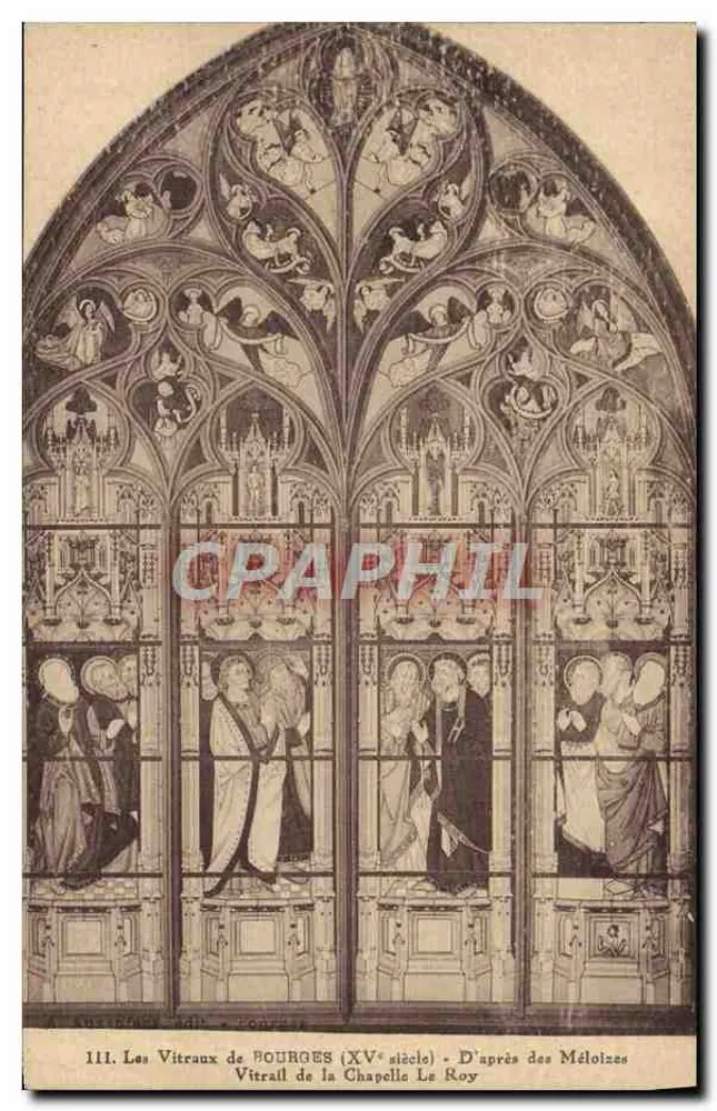Stichkunst von Bourges (15. Jahrhundert) — Stichkunst der Kapelle Le Roy — Nach Meloizes — Nr. 111 - Vorderseite