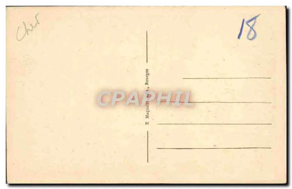 Bourges - Cattedrale - Insieme del Portale St-Ursin — E. Maquaire, n° 225 - Verso