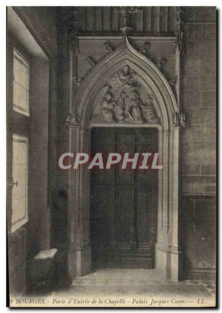 Bourges - Eingang zur Kapelle - Palais Jacques-Cœur — LL. - Vorderseite