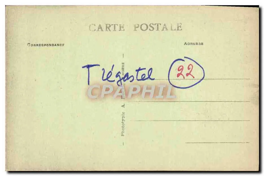 Trégastel (C.-du-N.) — O Pai Eterno, escultura em granito de 5 metros — série 303 - Verso