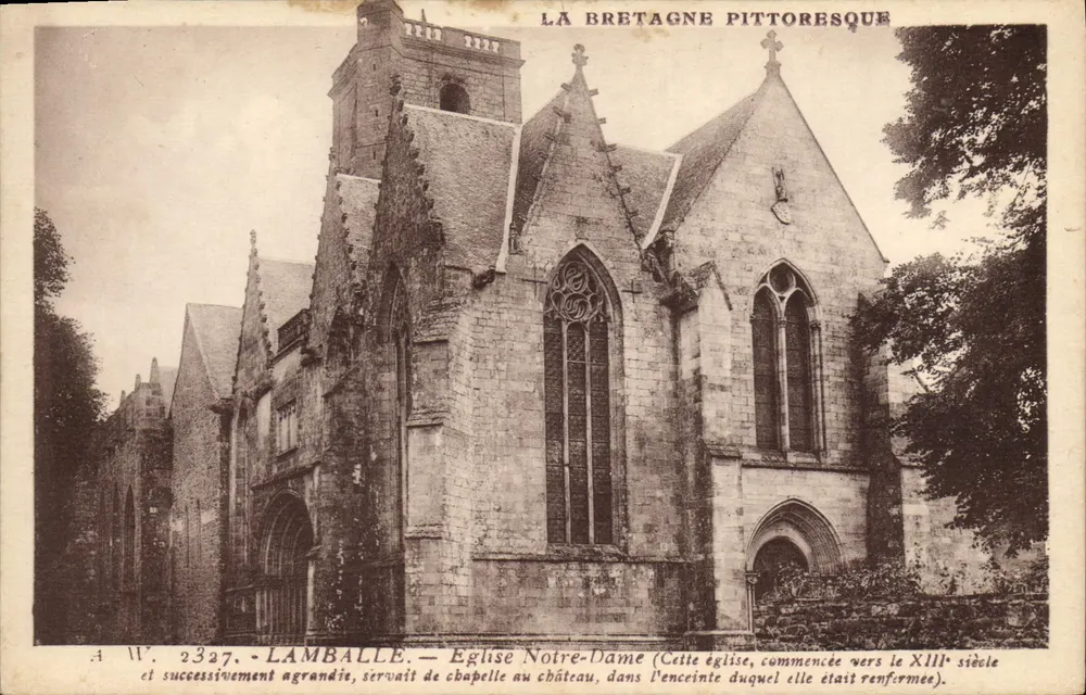 Lamballe — Chiesa di Notre-Dame — La Bretagna Pittoresque - Recto