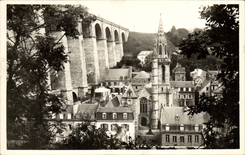 Morlaix - Der Viadukt und Panoramablick auf Sainte-Mélaine — Éditions Gaby, Nantes - Vorderseite