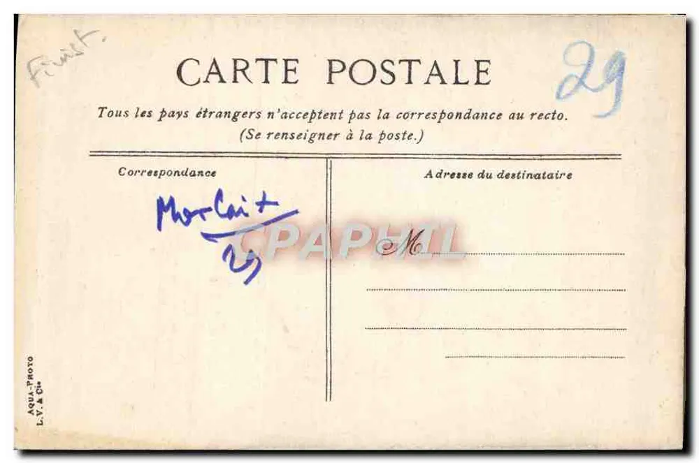 Morlaix - Chiesa di San Melaine — editore L.Y.A.C. n°29 - Verso