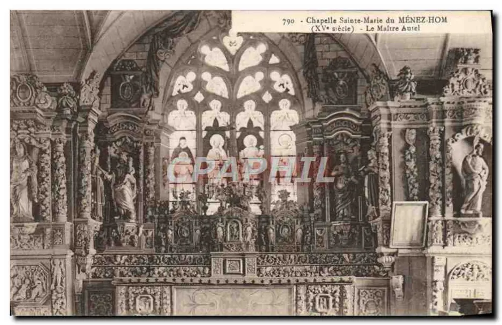 Kapelle Sainte-Marie von MÉNEZ-HOM — 15. Jahrhundert — Der Hauptaltar - Vorderseite