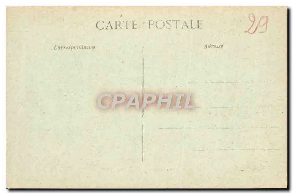 Pointe Saint-Mathieu — Die Ruinen der Alten Abtei — Innenansicht — Ostseite — Edition Villard, Quimper - Rückseite