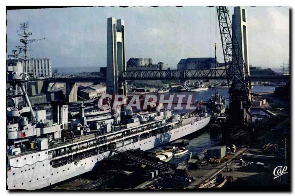 Brest - Das Arsenal - Die Brücke Recouvrance — Verlag LUMICAP, Nr. 1043 - Vorderseite