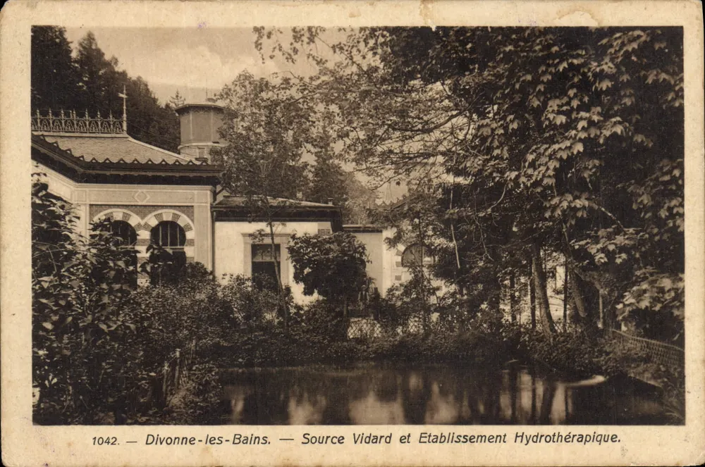 Divonne-les-Bains — Quelle Vidard und Hydrotherapie-Einrichtung — Künstlerische Ausgabe Fraçon-Divonne - Vorderseite