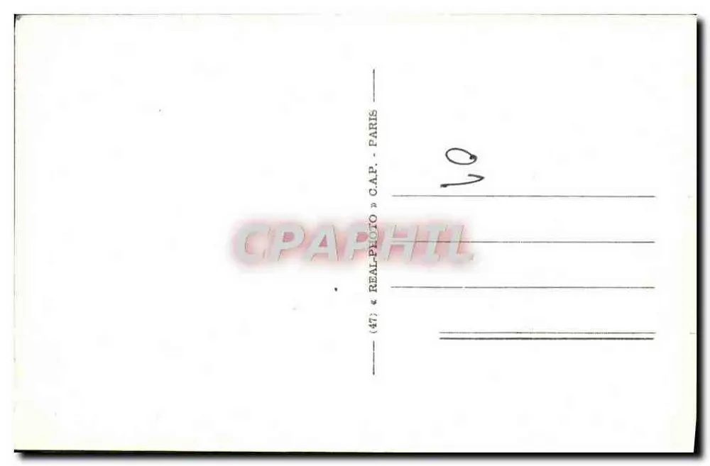 S. La Faucille (Gex-Seite) — Der letzte Haarnadelkurve vor dem Pass — Verlag CAP Paris - Rückseite
