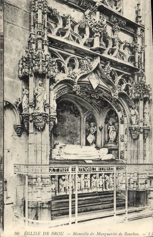 Kirche von Brou — Mausoleum von Marguerite de Bourbon — Verlag L. Lévy, Nr. 30 - Vorderseite