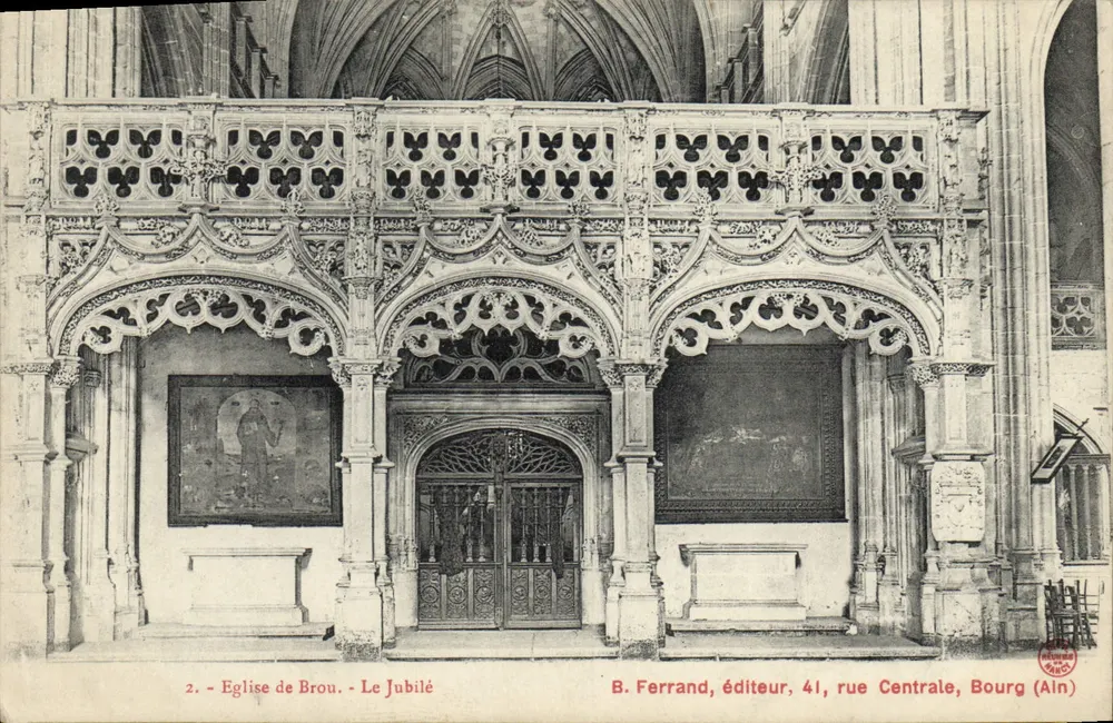 Igreja de Brou - O Jubileu — B. Ferrand, editor, 41, rue Centrale, Bourg (Ain) - Frente