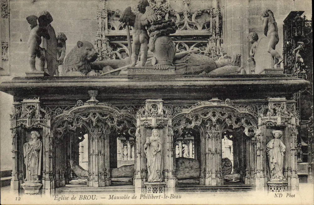Kirche von BROU — Mausoleum von Philibert-le-Beau — ND Phot - Vorderseite