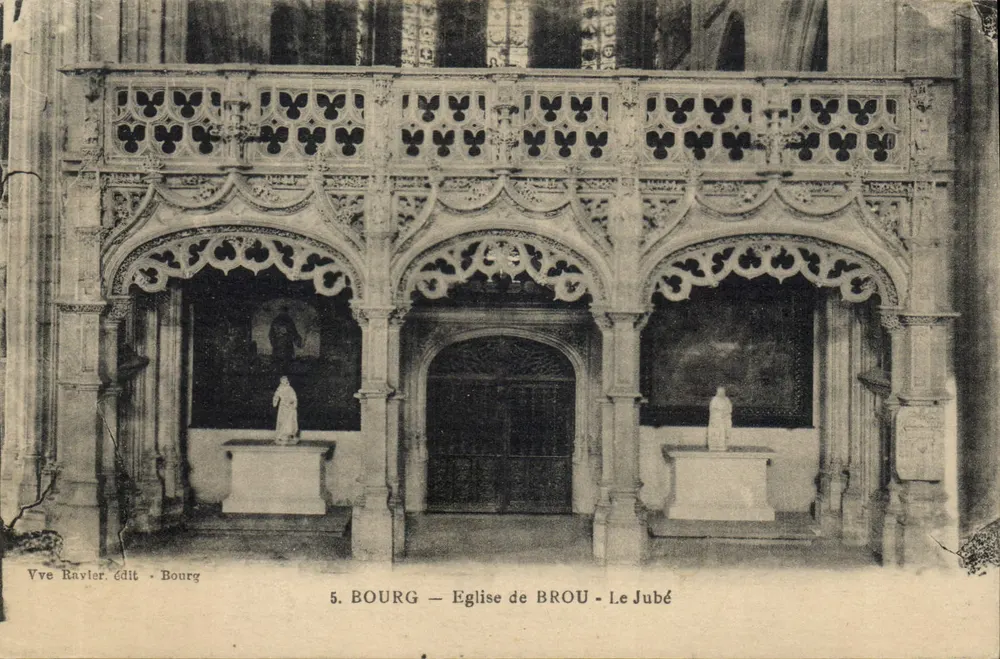 Bourg — Igreja de Brou - O Jubé - Frente
