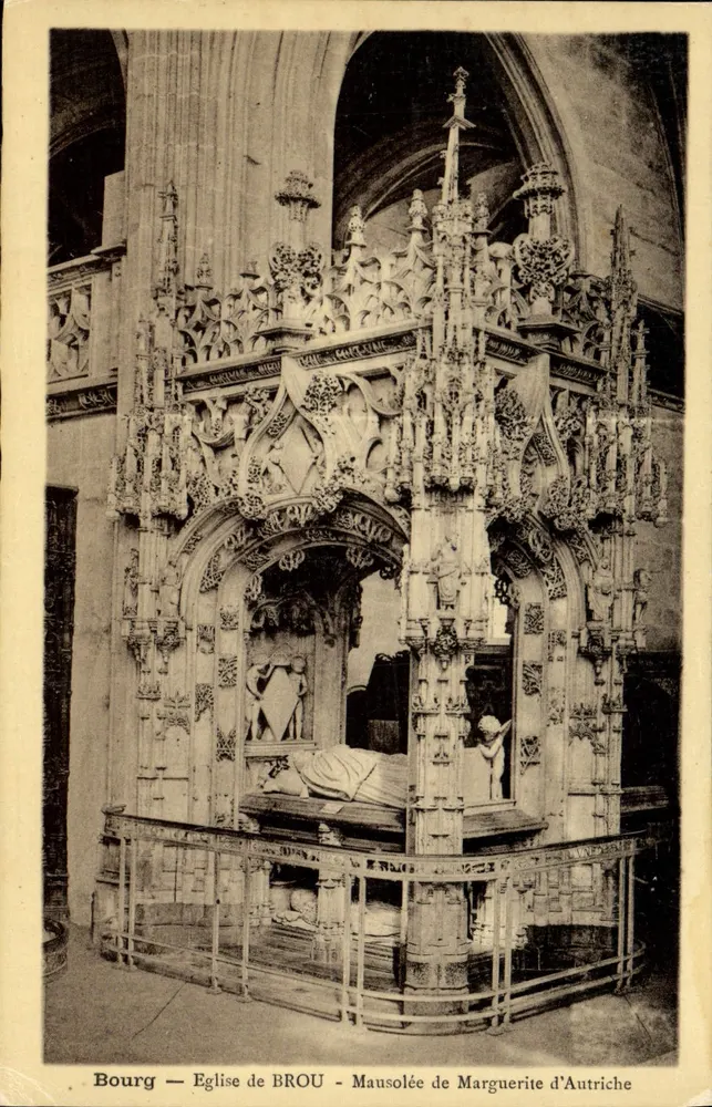 Bourg — Kirche von BROU — Mausoleum von Marguerite d'Autriche - Vorderseite