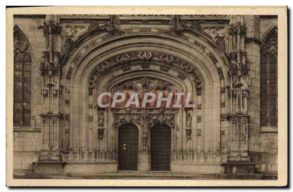 Bourg (Ain) - Igreja de Brou, O Portal — Les Éditions d'Art YVG, Paris - Frente