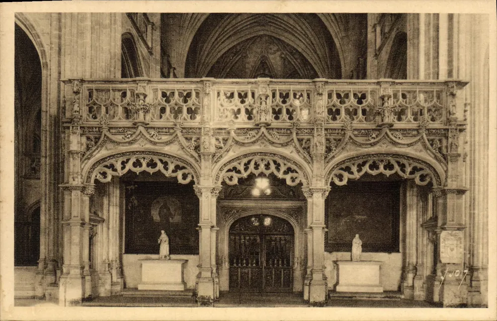 Bourg (Ain) — A Igreja de Brou — O Jubé - Frente