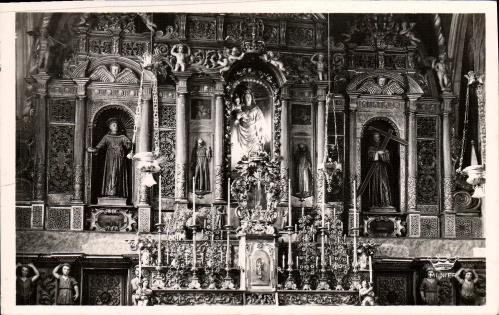 Rétable em madeira dourada — NICE - CIMIEZ — Éditions d'Art Munier, n°103 - Frente