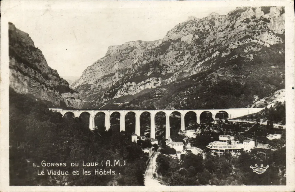 Gorges du Loup — O Viaduto e os Hotéis — A.M. (editor) - Frente