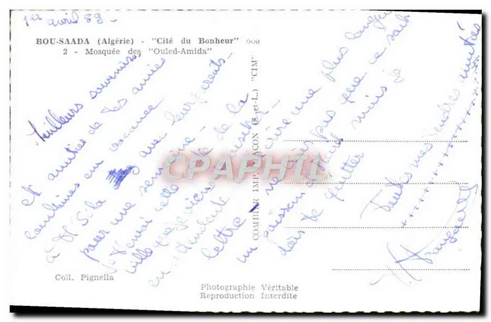 Bou-Saada (Algeria) — Cité du Bonheur — Moschea degli Ouled-Amida — editore CIM - Verso