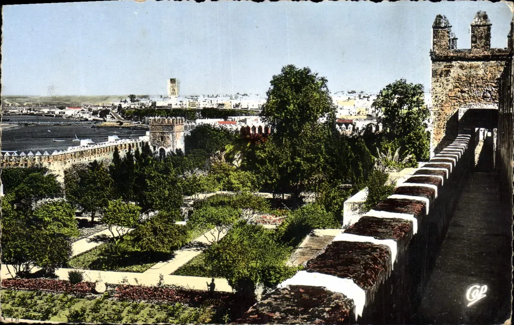 Rabat — Vista do jardim e dos muros — Cie des Arts Photomécanique, série 918 - Frente