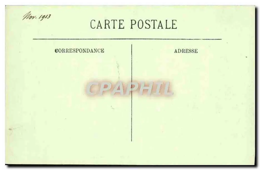 Chantilly — O Castelo — A Avenida dos Filósofos — LL. — N° 135 - Verso