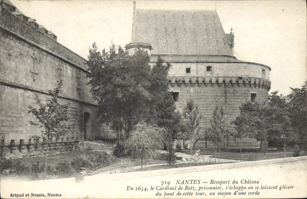 NANTES — Rempart du Château — Artaud et Nozais, Nr. 719 - Vorderseite