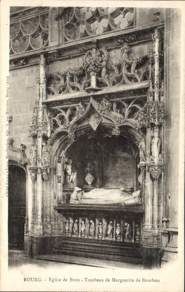Bourg - Kirche von Brou - Grabmal von Marguerite de Bourbon - Vorderseite